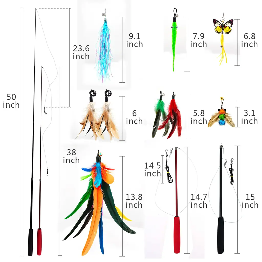 Kit canne à plumes rétractable avec recharges