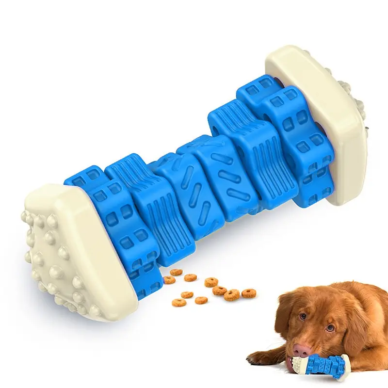 Jouet à mâcher distributeur pour chien bleu