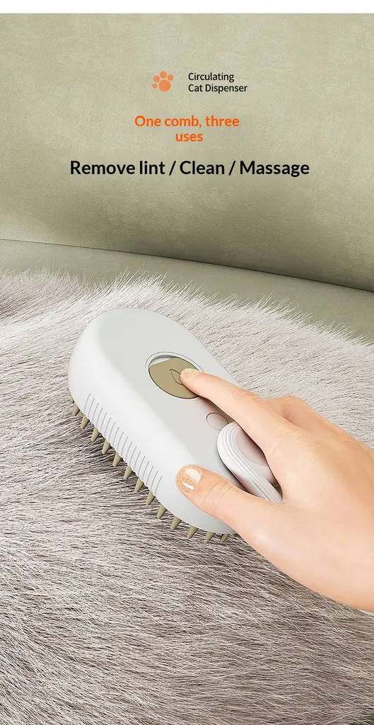 Brosse Brumisateur Anti-Mue pour Chat et Chien