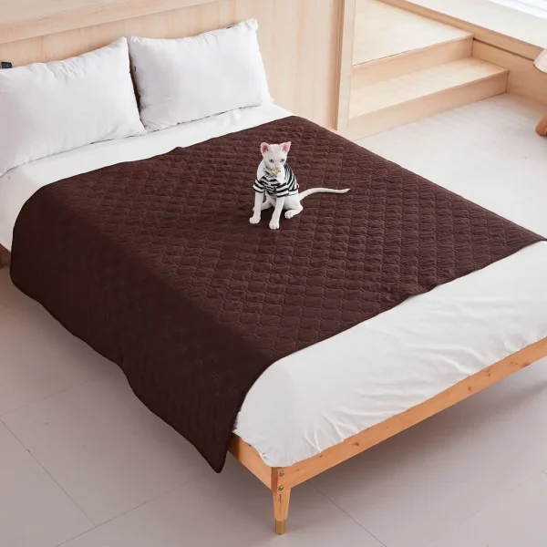 Couverture Imperméable Anti-Poils – Gris Foncé 100 × 127 cm